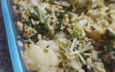 Bloemkool met crumble uit de oven