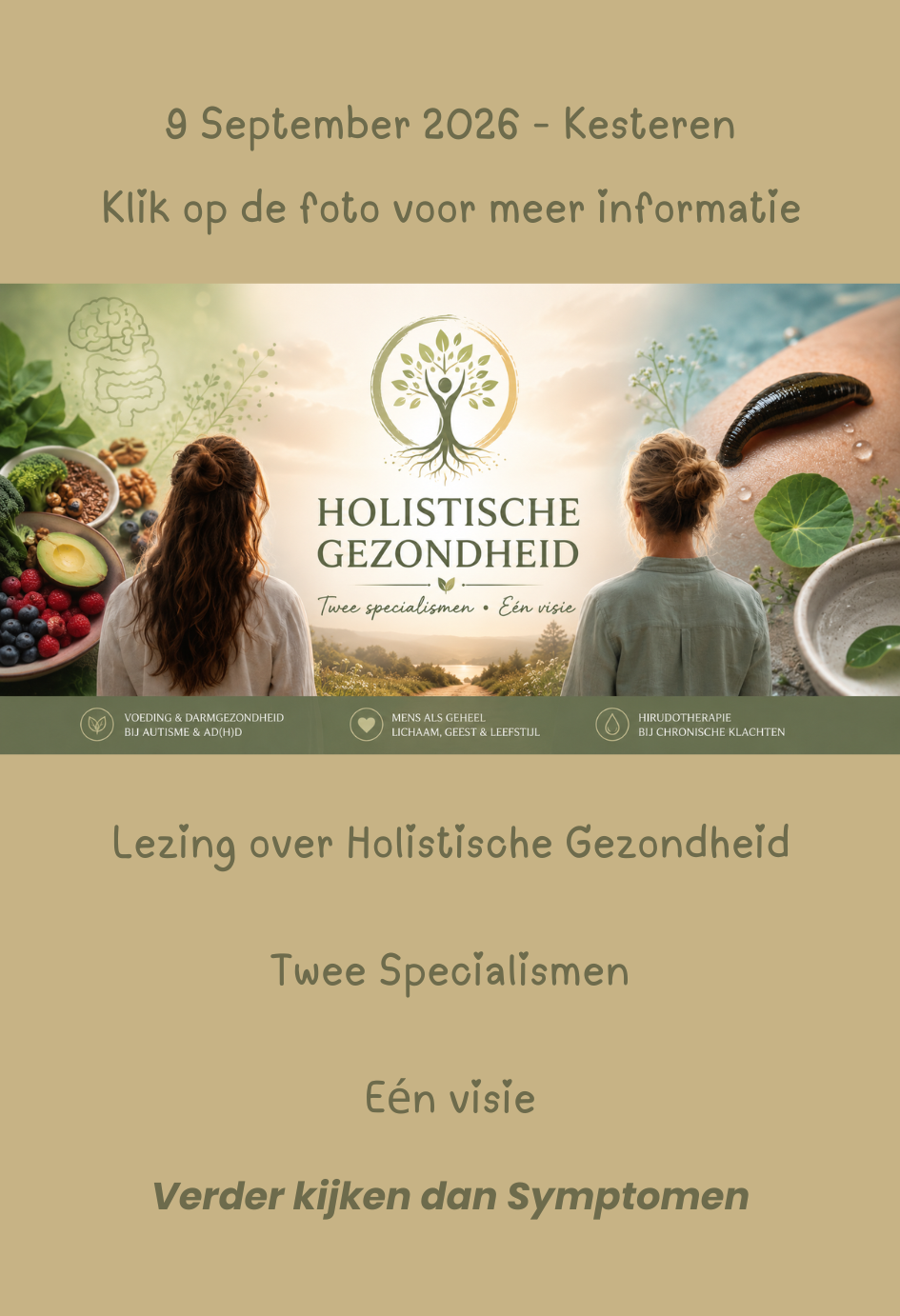 LEZING Holistische Gezondheid STAAND LEZING Holistische Gezondheid door Bewuster en Gezonder uit Kesteren