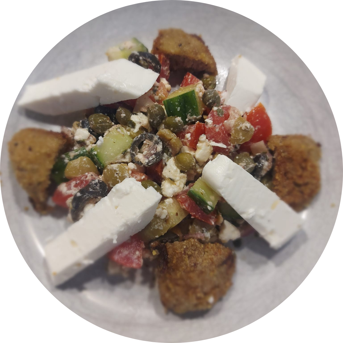 Griekse Salade met geheim ingrediënt van Bewuster en Gezonder uit Kesteren